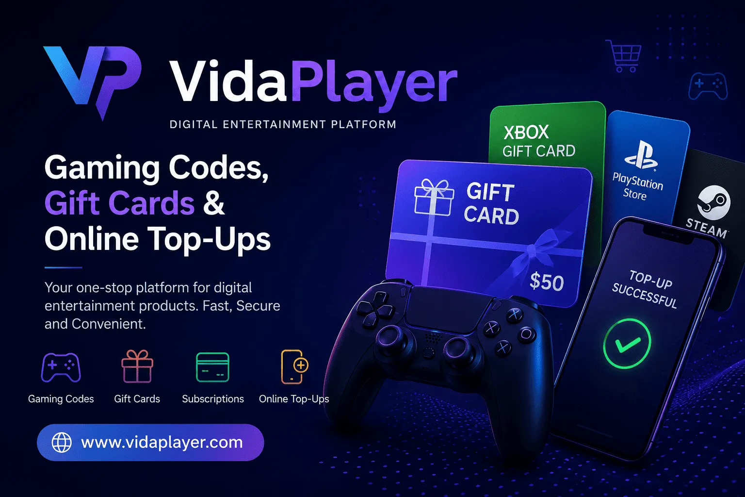 VidaPlayer: A Smarter Way to Access Gaming Codes, Gift Cards and Digital Entertainment Online