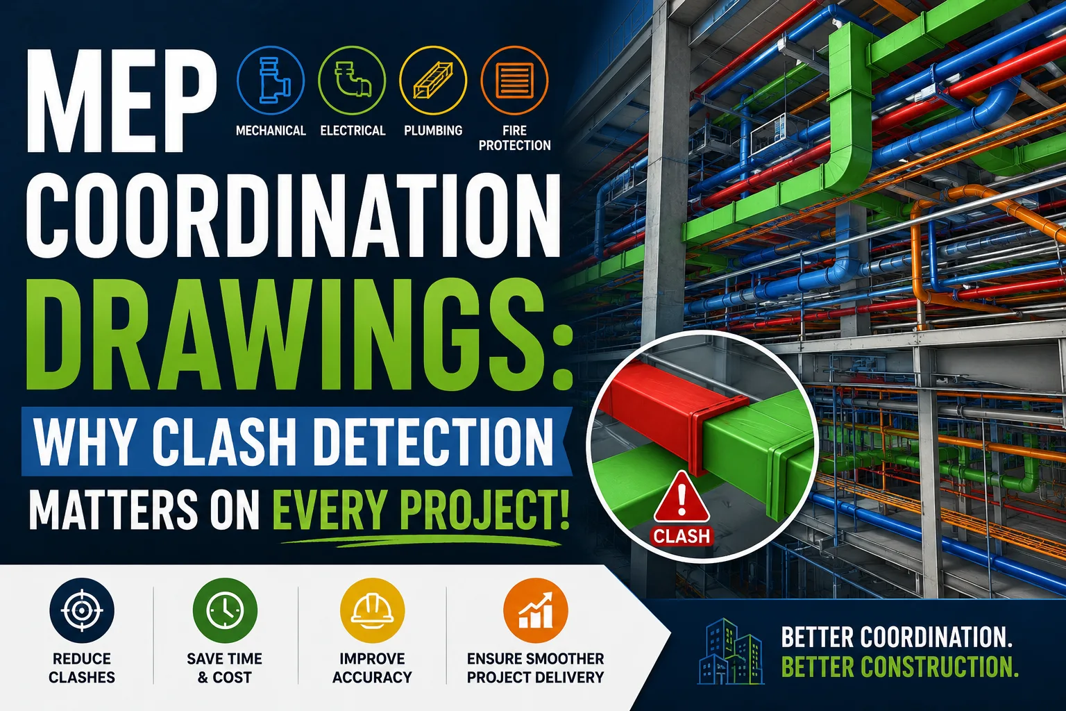 MEP Coordination Drawings: Why Clash Detection Matters on Every Project