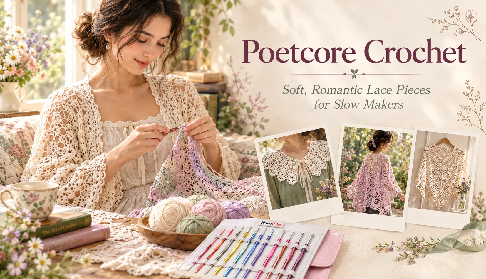 Poetcore Crochet: Soft, Romantic Lace Pieces for Slow Makers