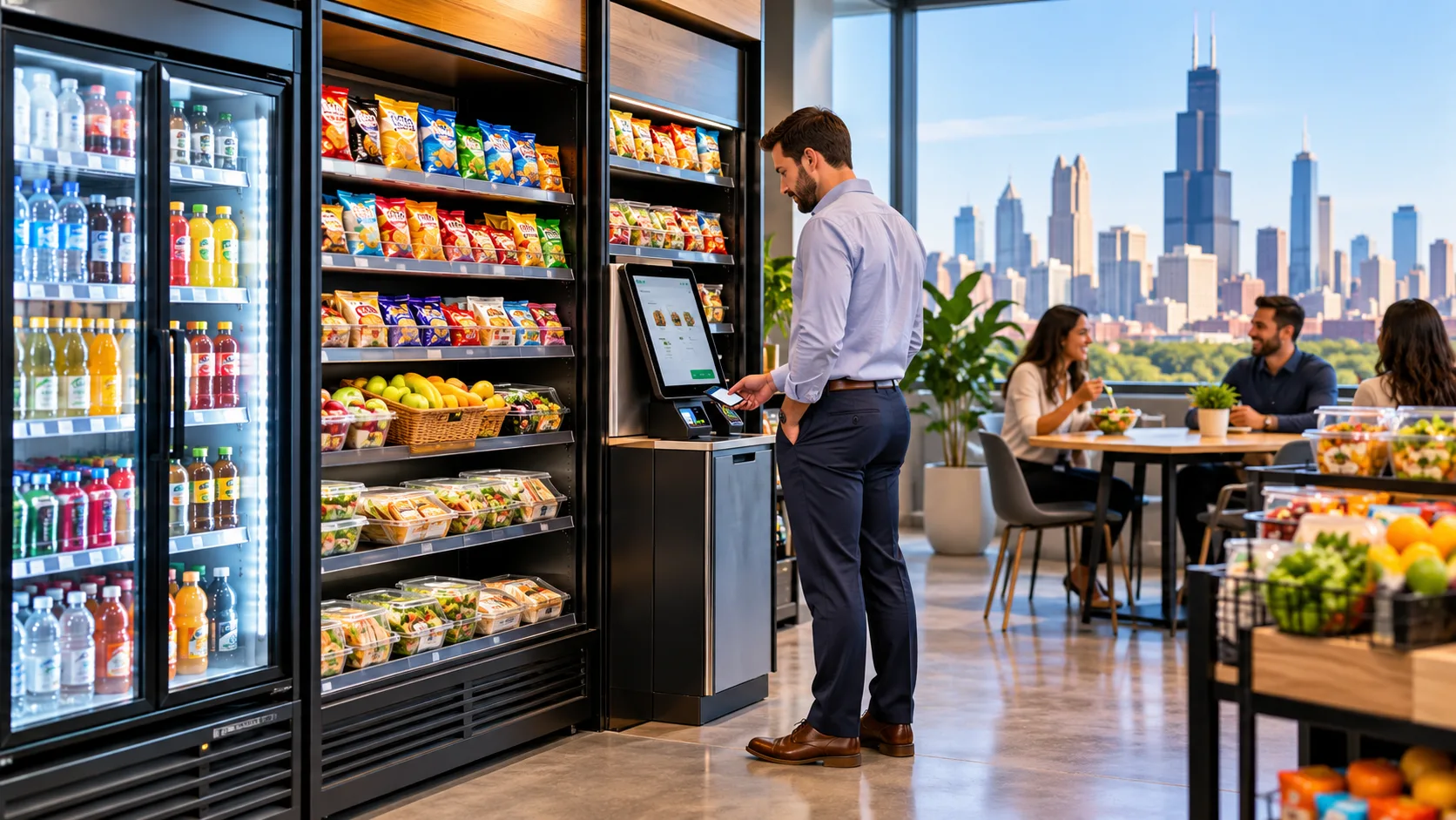 Why Micro Market Vending Machines Are Changing Workplace Snacking in Chicago