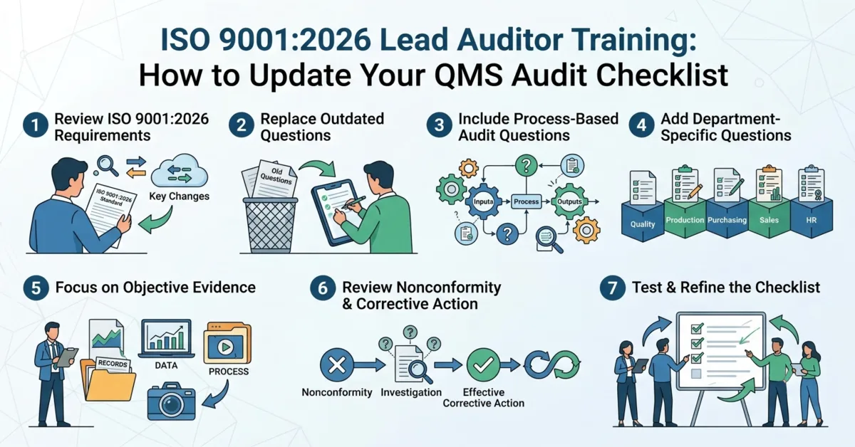 ISO 9001:2026 Lead Auditor Training: How to Update Your QMS Audit Checklist