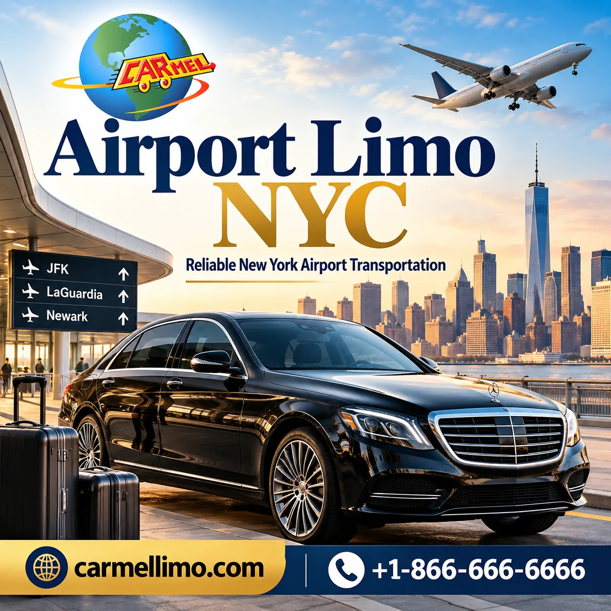 Airport Limo NYC: How Professional Airport Transportation Makes New York Travel Easier - Carmellimo