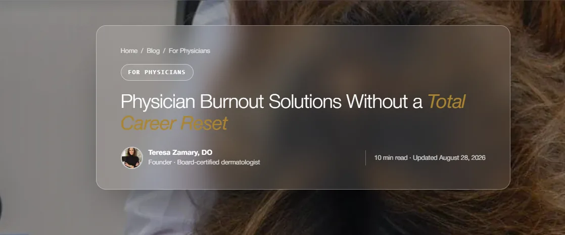 Physician Burnout Solutions: Practical Strategies for a Healthier Medical Workforce