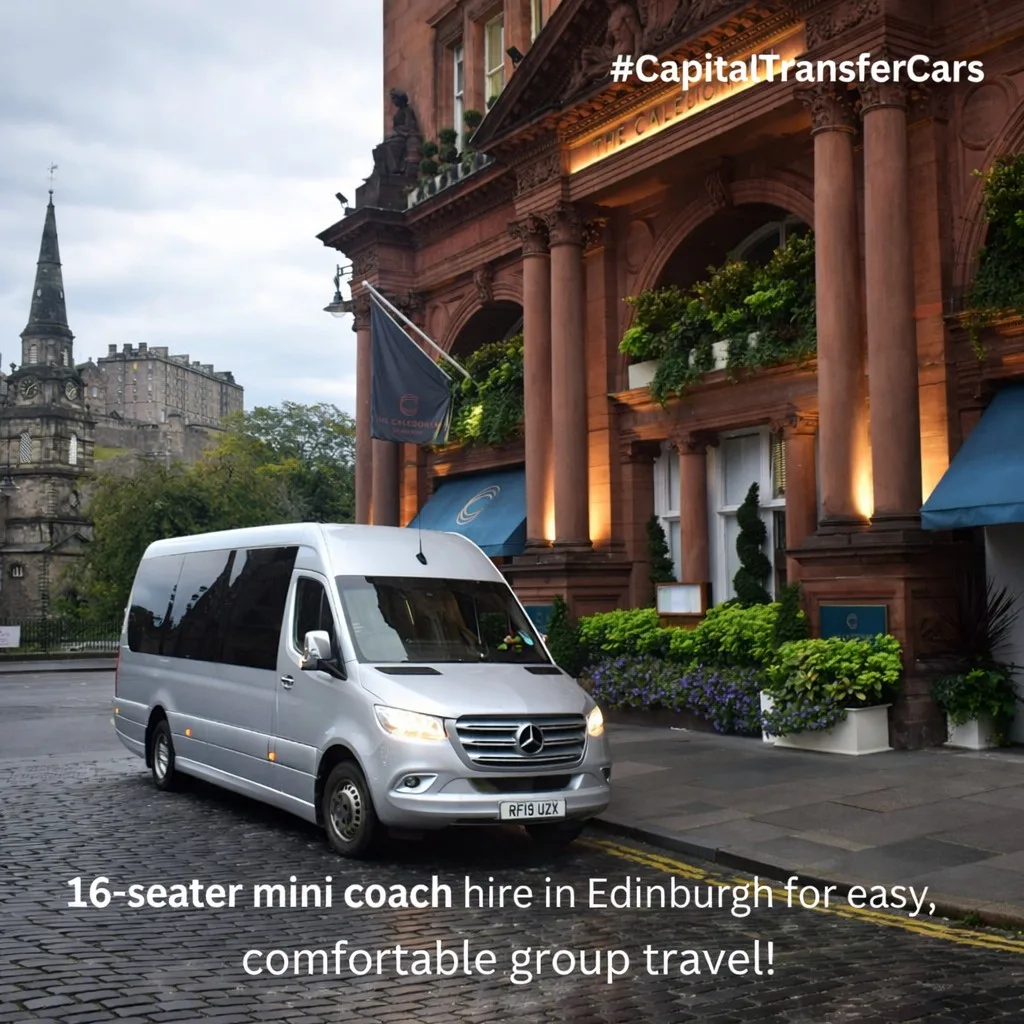 16-Seater Mini Coach – Best Choice for Group Travel & Airport Transfers in Edinburgh