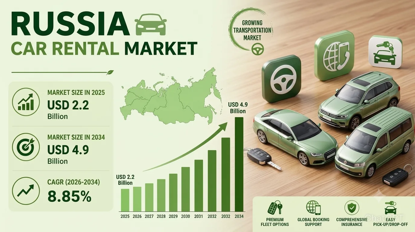 Russia Car Rental Market Size, Share, Demand and Analysis Report 2034