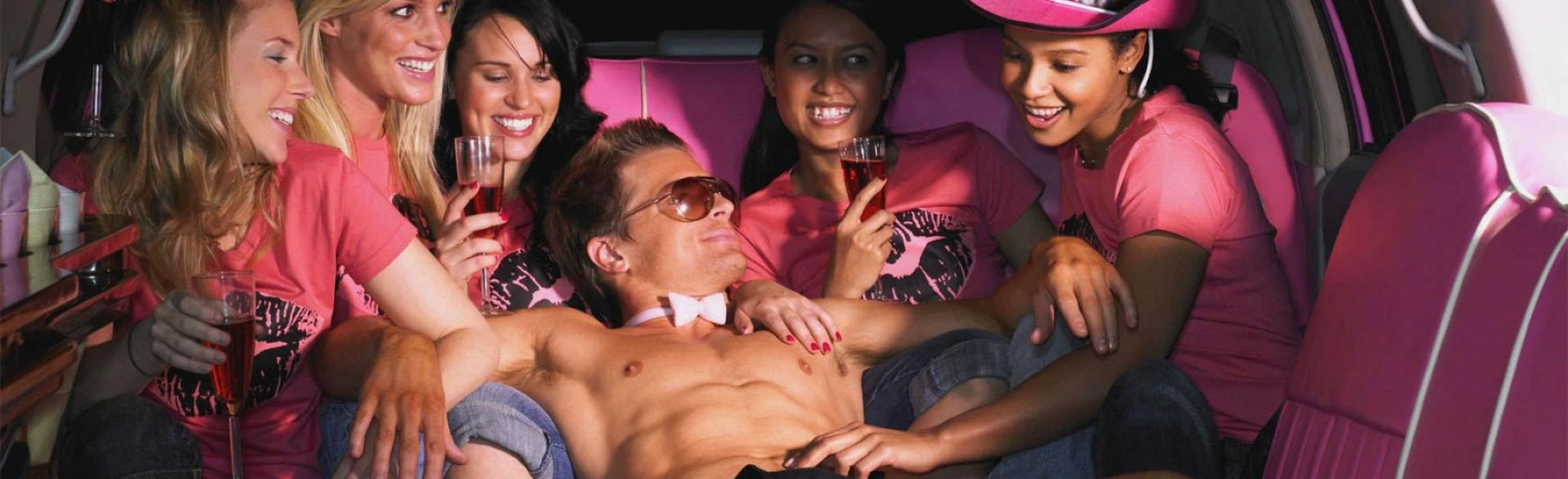 Limo airport pick up with male stripper | Riga Hen Weekend