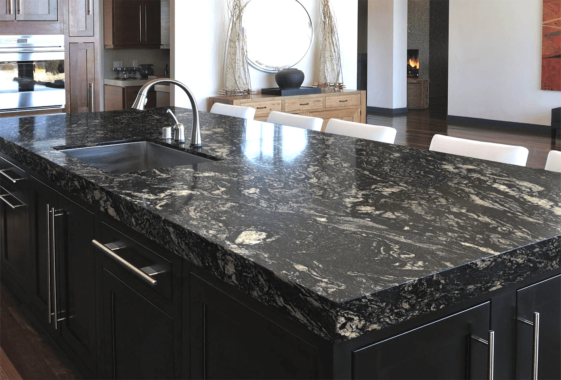 black granite