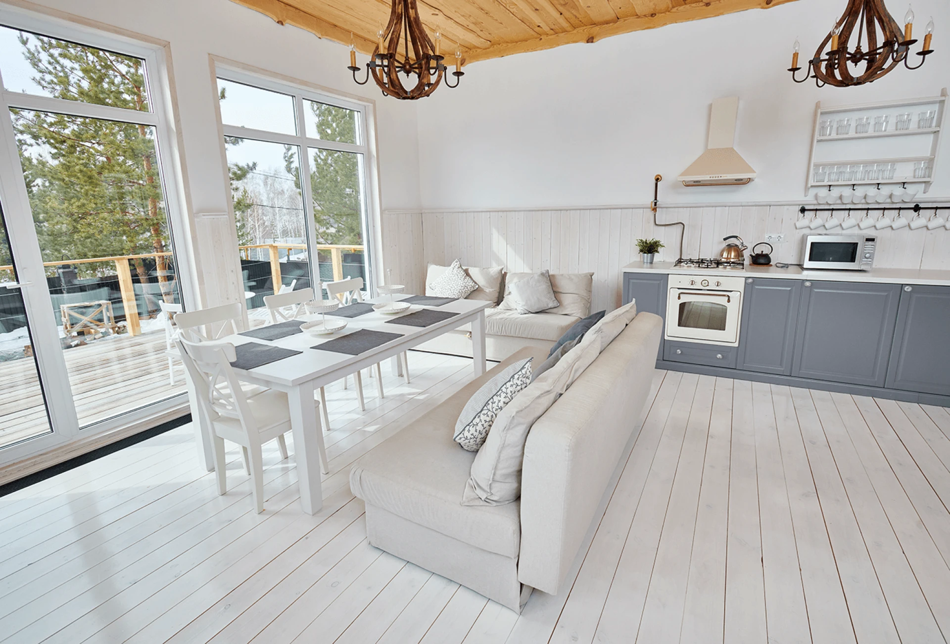 large open kitchen