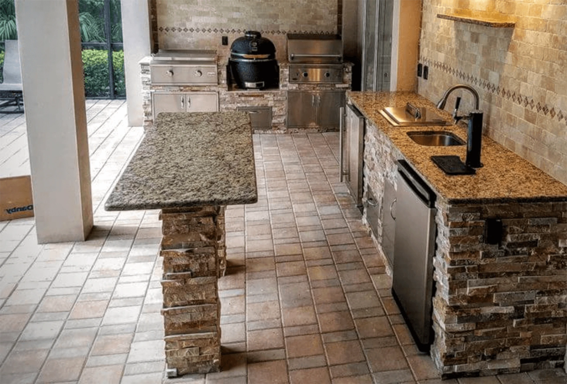 outdoor kitchen simple design