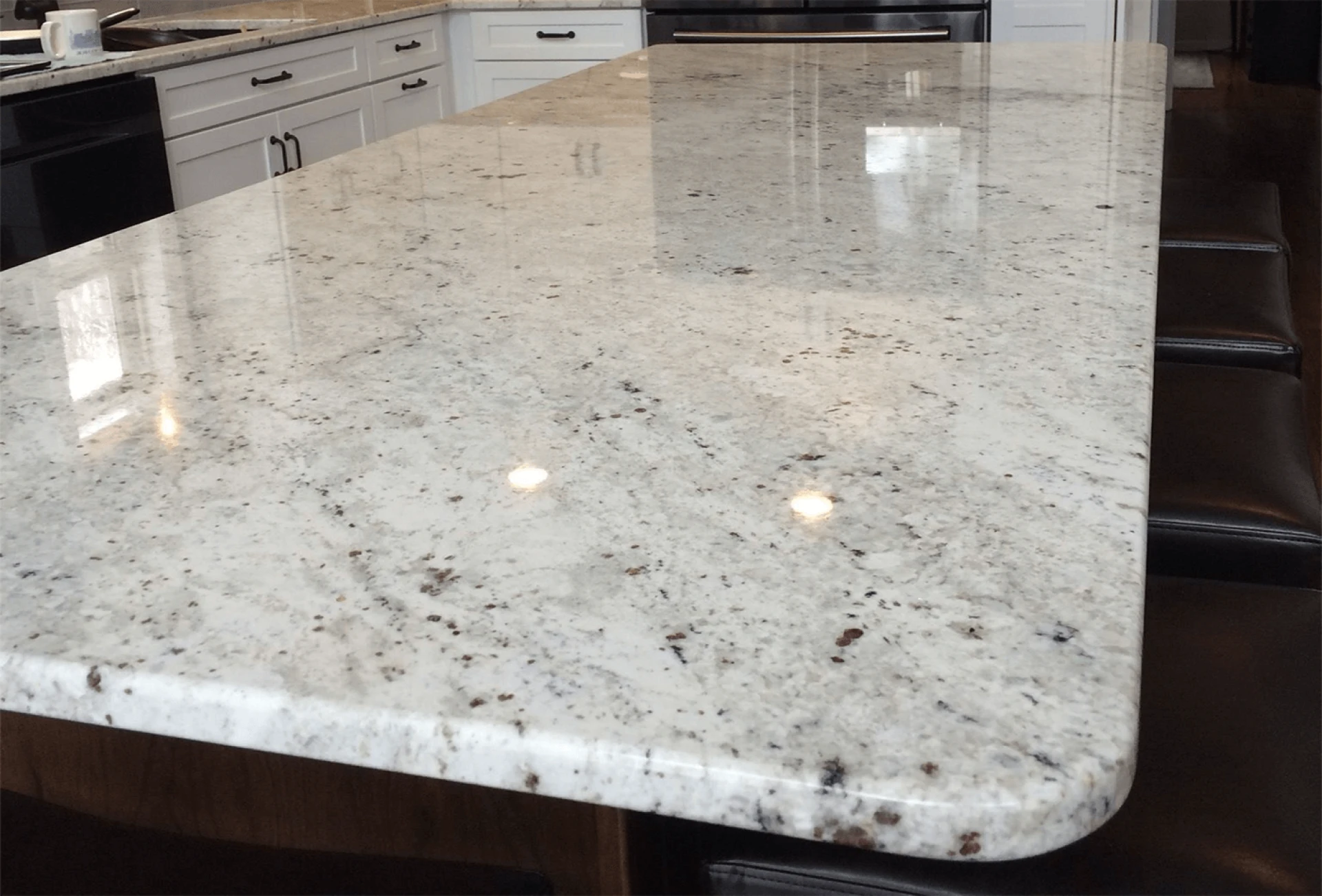 bright white worktop