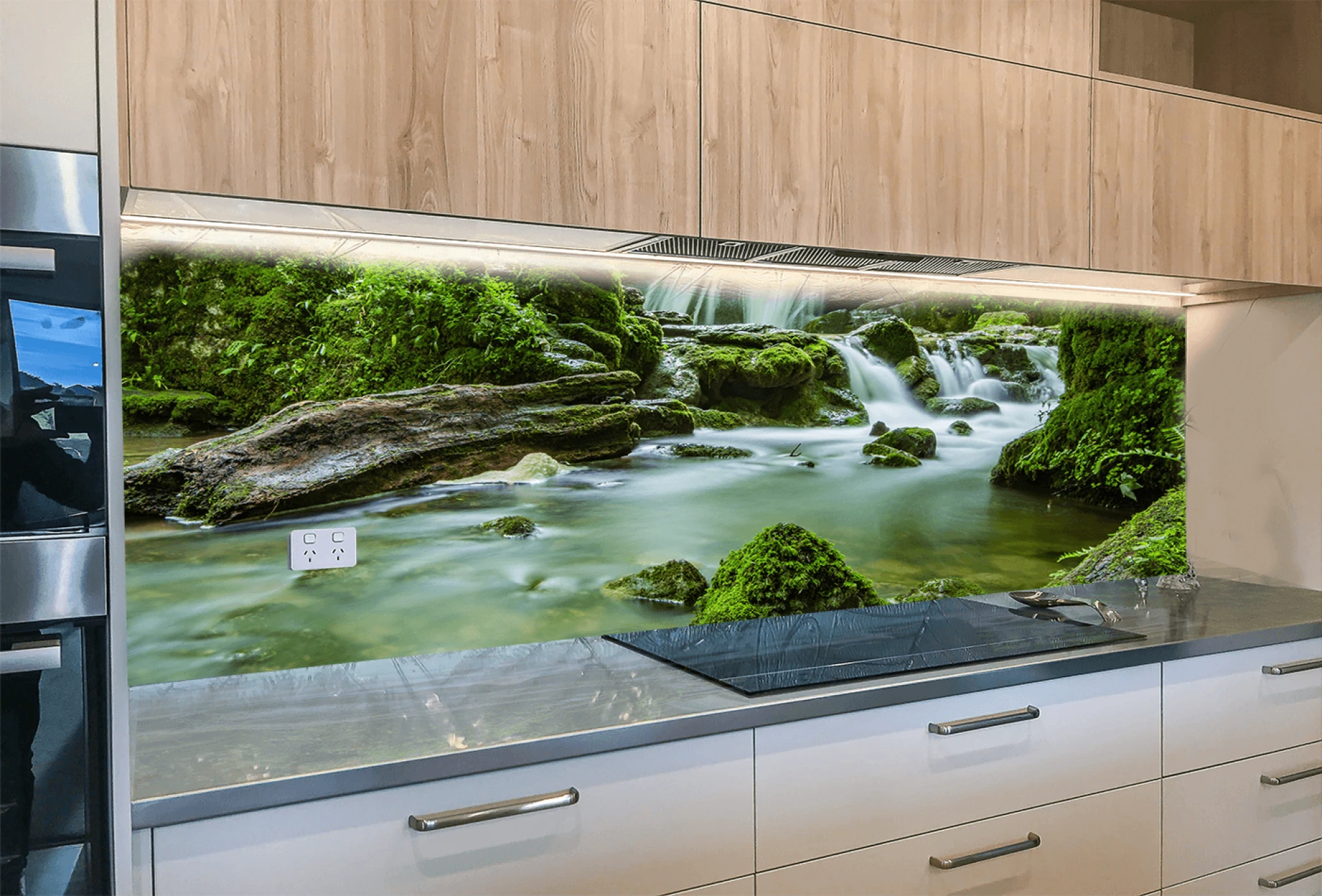 glass splashback