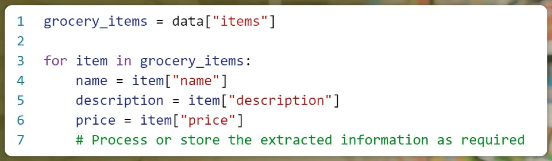 Extract-Grocery-Information