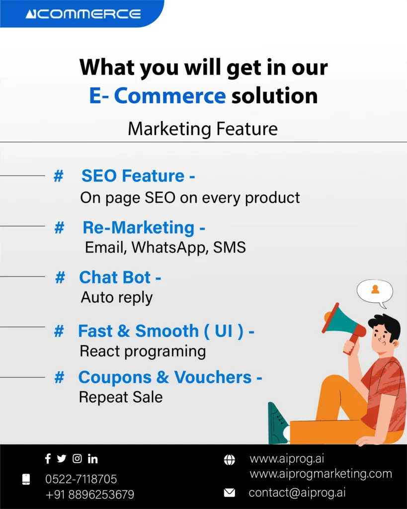best e-commerce application company in lucknow - e-commerce marketing tools