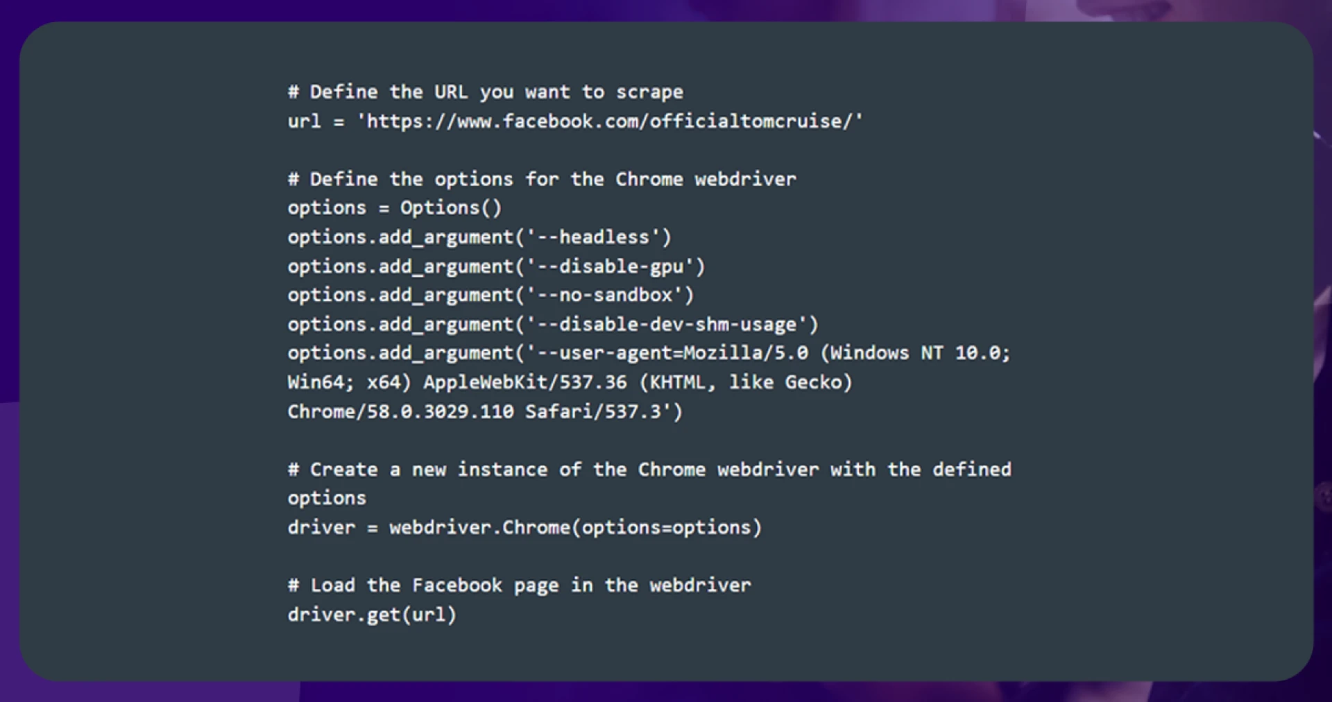Mention-the-target-page-and-introduce-Selenium-to-imitate-the-user-to-avoid