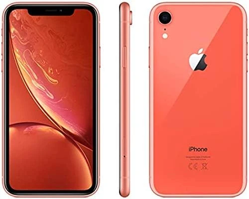 Apple iPhone XR, 64GB, Coral – Fully Unlocked (Renewed)