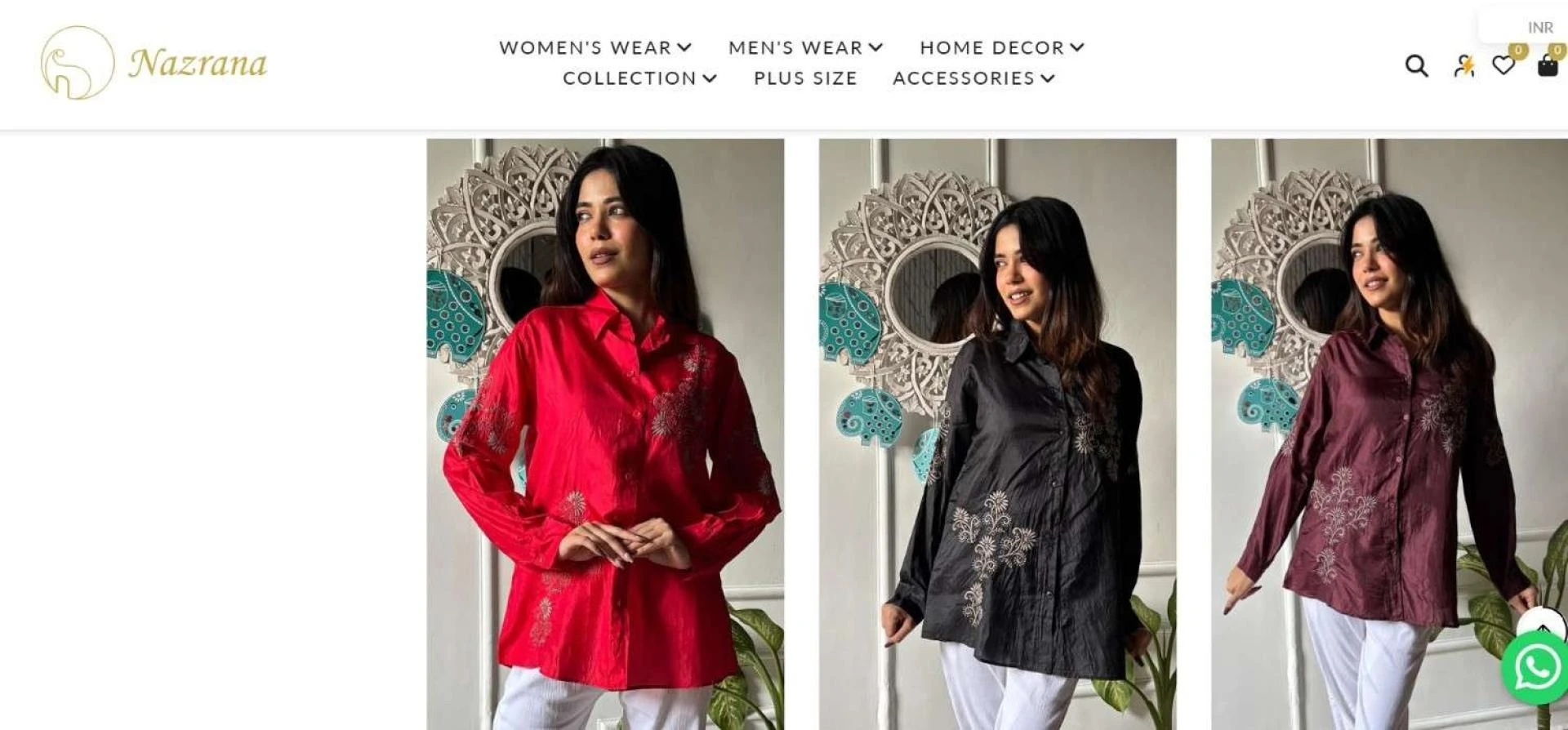 How to Choose the Best Embroidered Shirts for Women - Nazrana Chikan