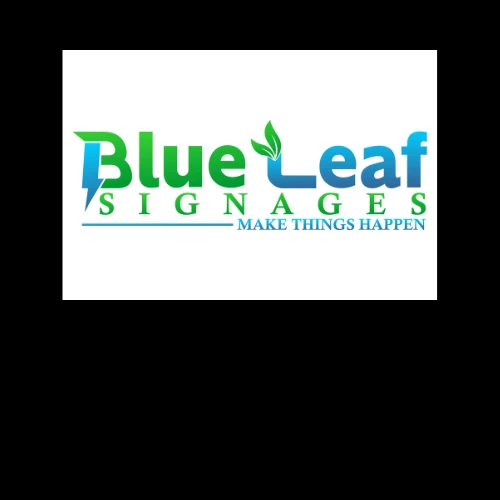 Blue Leaf Signage