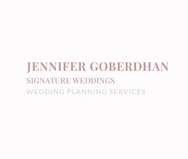 Jennifer Goberdhan Signature Weddings