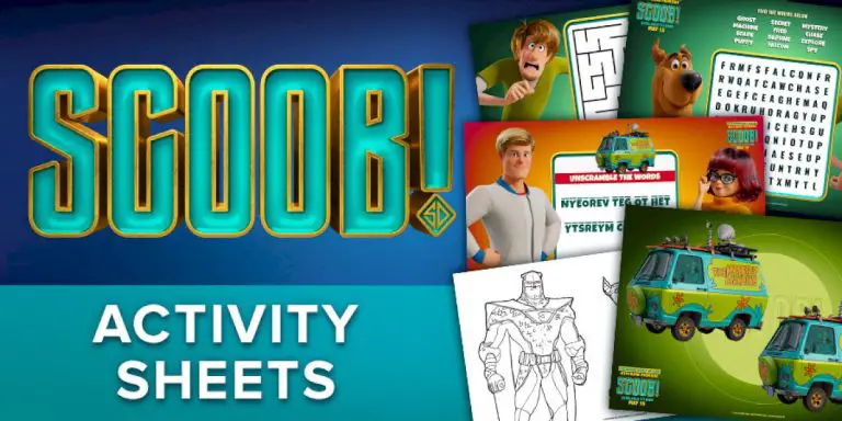 Check Out These ‘Scoob!’ Activity Sheets