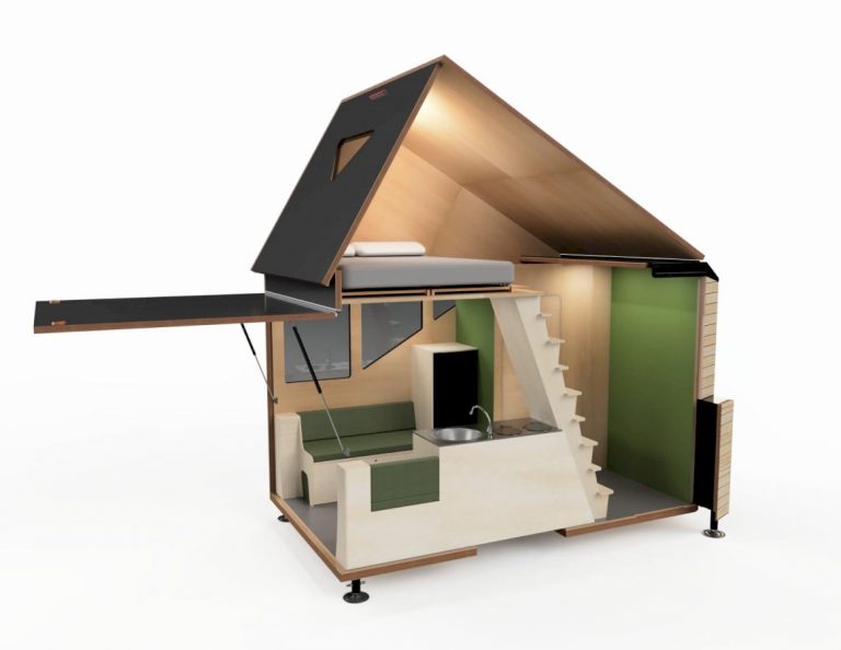 This Detachable Camper Expands into a Two-Story Tiny House