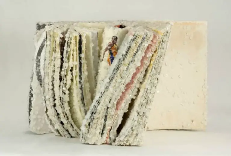 This Artist Turns Found Books into Crystallized Sculptures