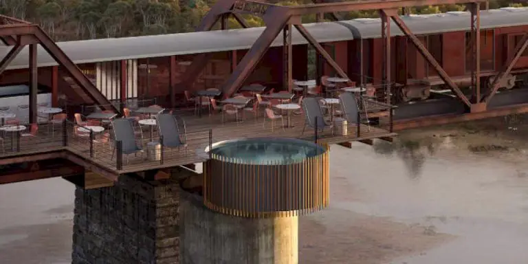 All Aboard This “Train Lodge” That Sits Atop An Old Railway Bridge in South Africa