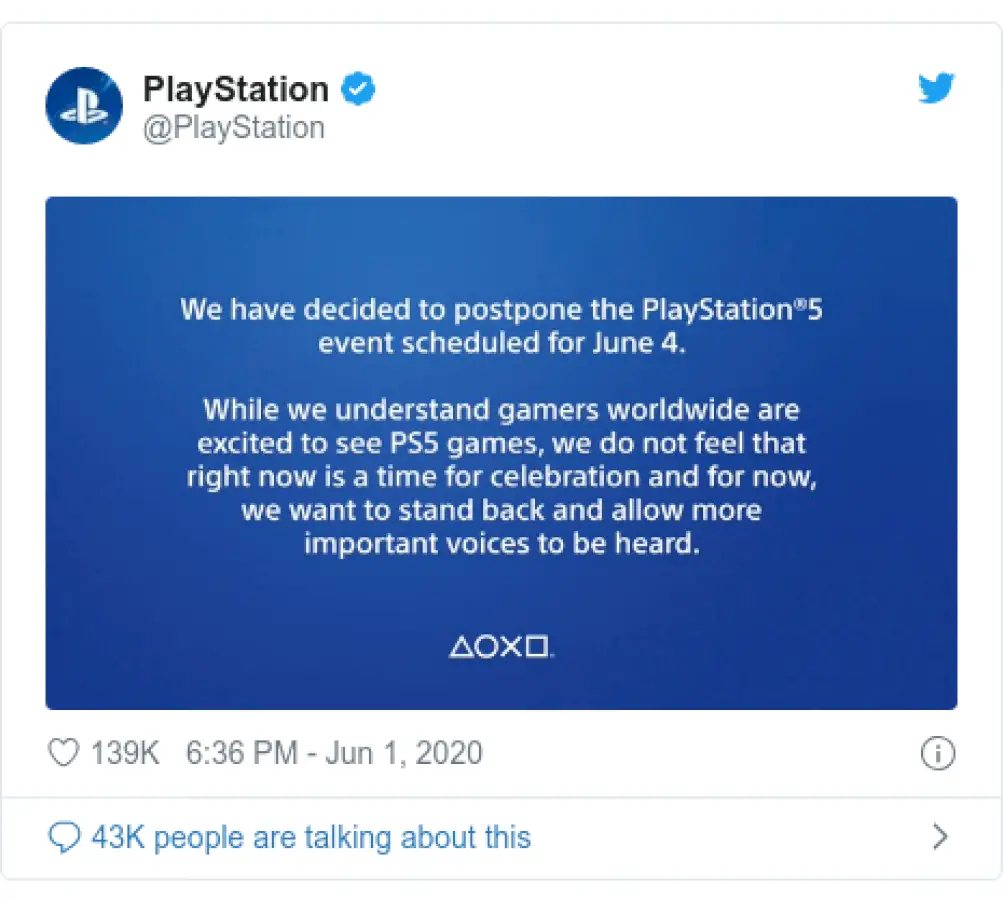 playstation-5:-sony-postpones-games-event-due-to-us-protests