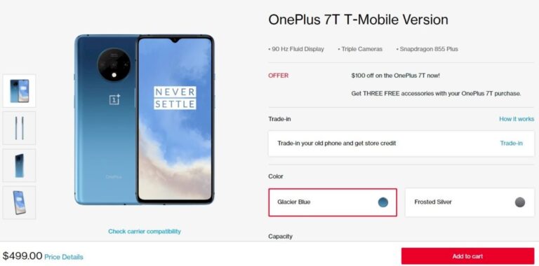 Deal: Get $100 off the OnePlus 7T, plus free buds and more