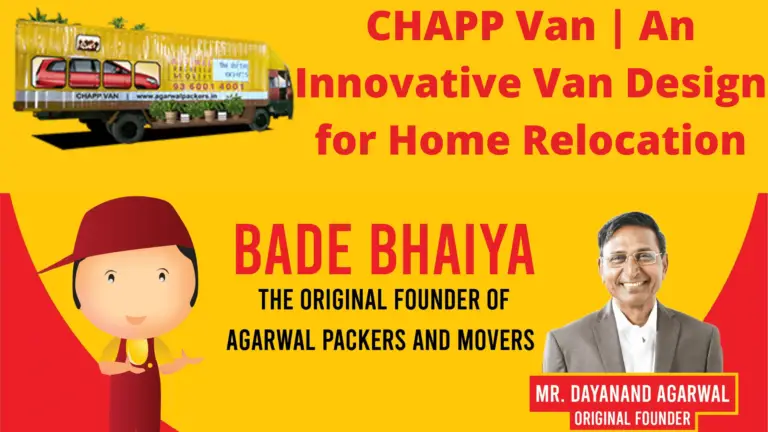 Agarwal Packers CHAPP Van for Home Relocation