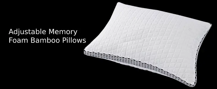 Adjustable Memory Foam Bamboo Pillows