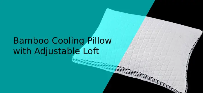 Bamboo Cooling Pillow with Adjustable Loft
