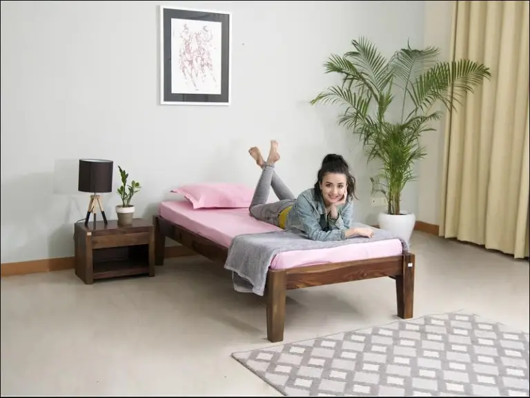 Single Bed with Mattress on Rent, Home Furniture Rental