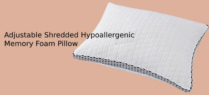 Adjustable Shredded Hypoallergenic Memory Foam Pillow