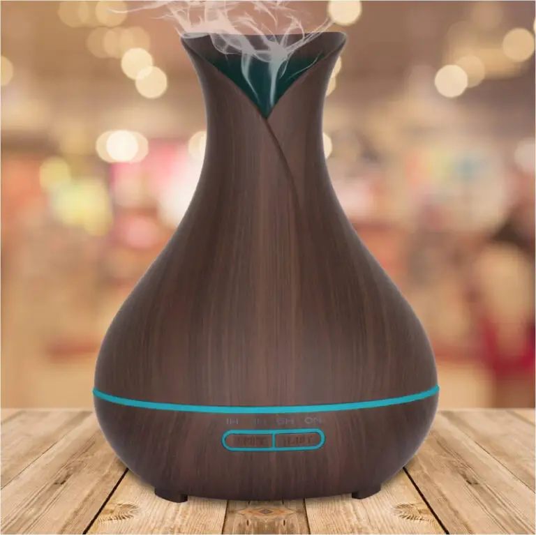 Wood Grain Black Electric Aroma Diffuser Ultrasonic