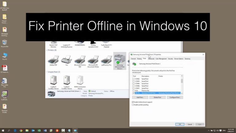 Guide to Fix Brother Printer Offline Windows 10.