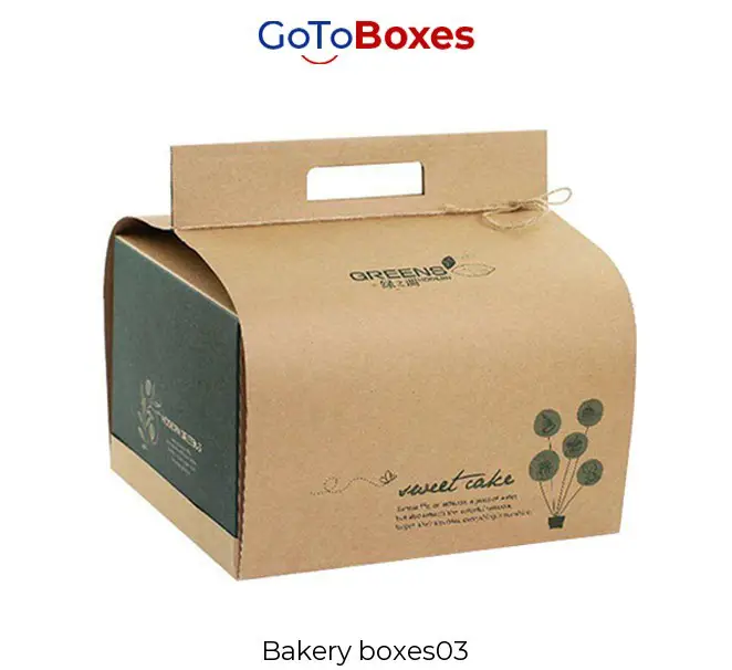 Buy Custom Printed Bakery Boxes Wholesale at gotoboxes