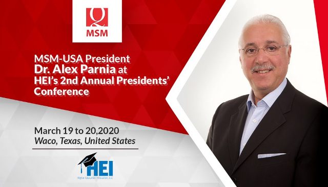 MSM-USA President Speaks at HEI’s 2nd Annual Presidents’ Conference in March – M Square Media