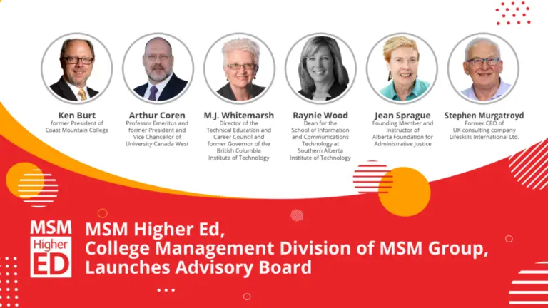 MSM Higher ED, College Management Division OF MSM Group, Launches Advisory Board – M Square Media