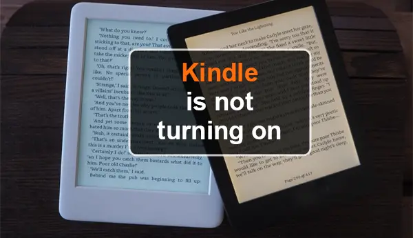 kindle is not turning on