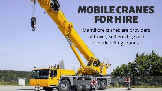 Things to know on mobile cranes for hire