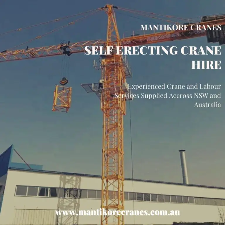 THINGS YOU SHOULD BE LOOKING INTO THE SELF-ERECTING CRANE HIRE COMPANY
