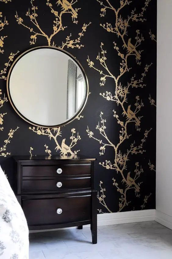 Wallpaper Black: Decorating the core areas of the walls