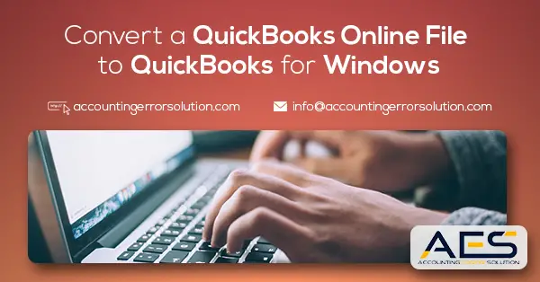 How to Convert a QuickBooks Online File to QuickBooks for Windows