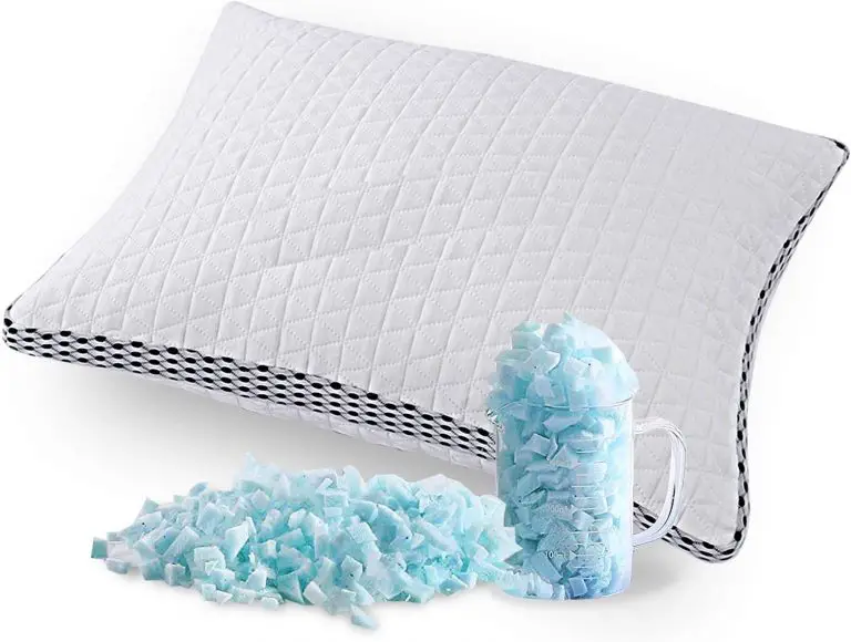 Best Cooling Pillow – Hypoallergenic Premium Memory Foam Pillow with Washable Pillow Case – Adjustable (Queen)