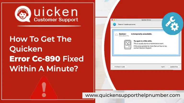 How To Get The Quicken Error Cc-890 Fixed Within A Minute?