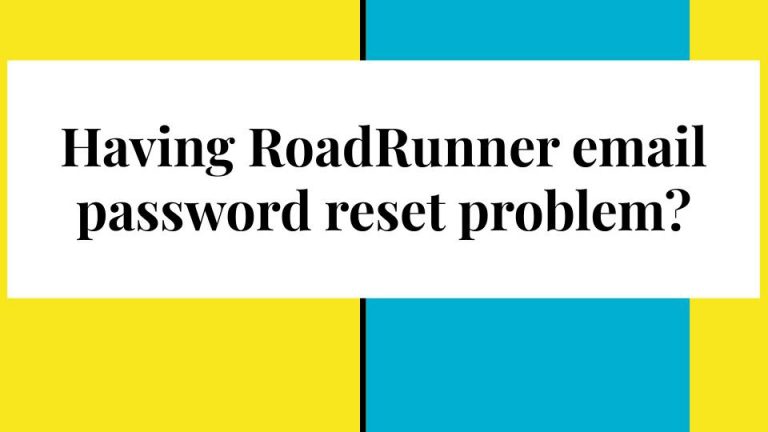 RoadRunner password reset problem