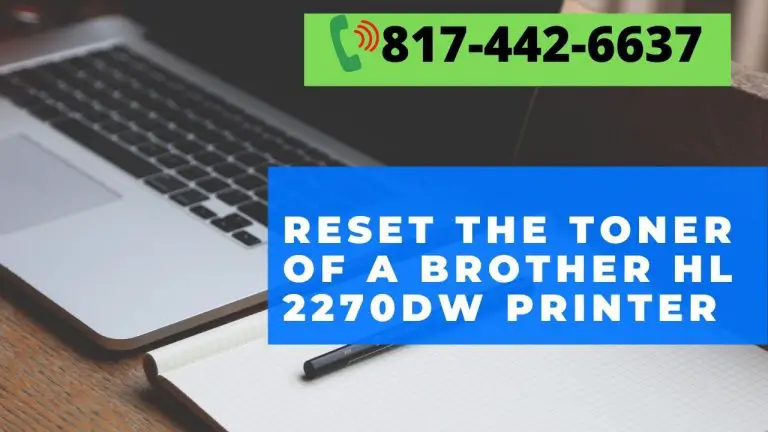 How to Reset  Brother HL-2270dw and HL-2240d printers Toner