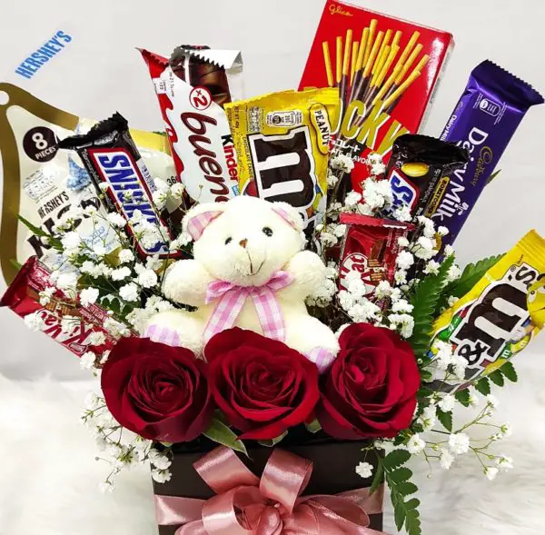 A Chocolate Bouquet Makes a Unique Centerpiece