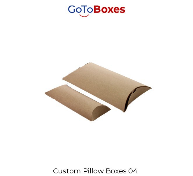 Get Customized Pillow Boxes Wholesale at GoToBoxes