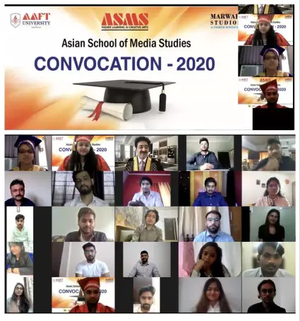 Online Convocation of School of Cinema at ASMS 2020